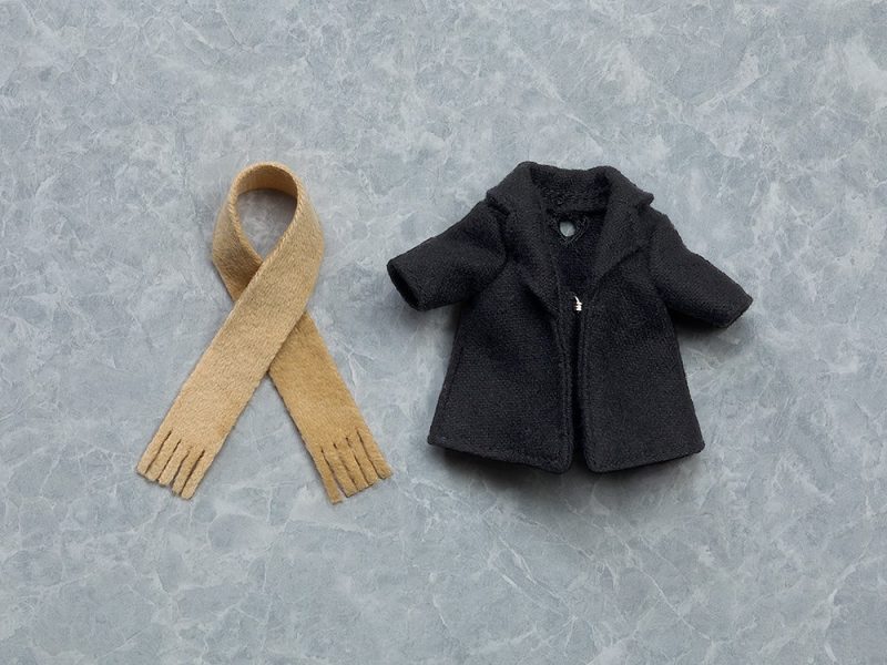Nendoroid Doll Coat & Scarf (Black/Beige)
