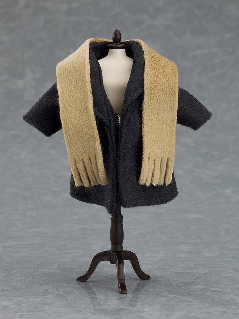 Nendoroid Doll Coat & Scarf (Black/Beige)
