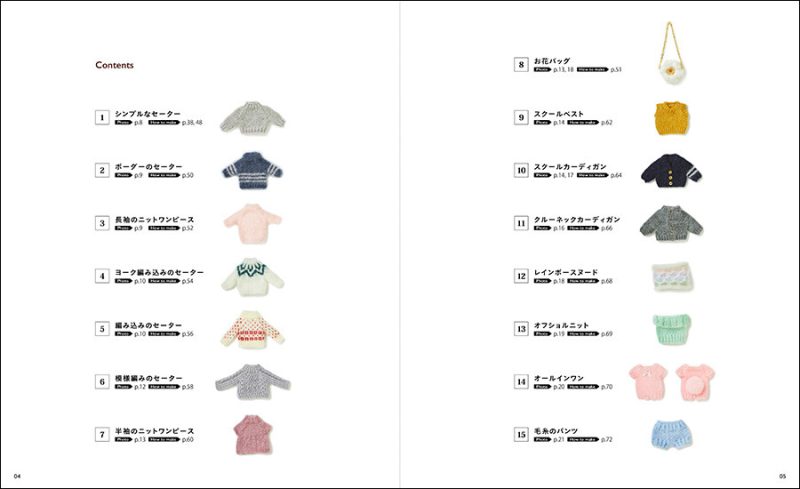 Creating in Nendoroid Doll Size: Clothing Patterns 3 (Knitted Clothes)