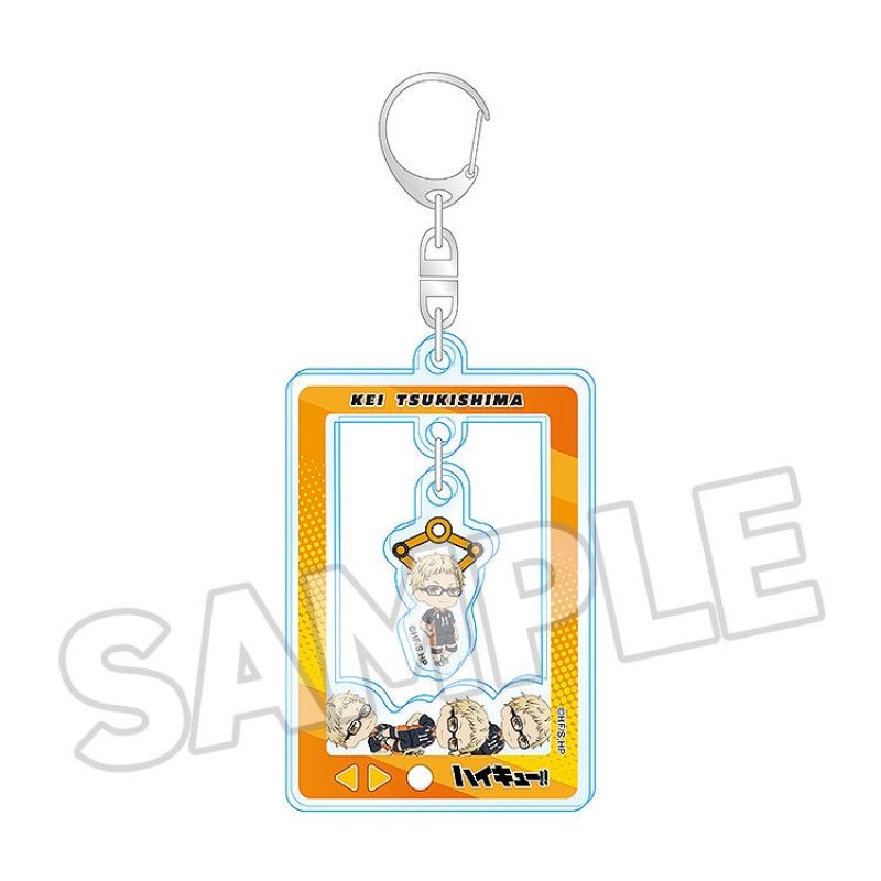Haikyu!! Nendoroid Surprise Claw Machine Acrylic Keychain Shoyo Hinata/Tobio Kageyama/Kei Tsukishima/Tetsuro Kuroo/Kenma Kozume/Kotaro Bokuto/Keiji Akaashi/Atsumu Miya/Osamu Miya