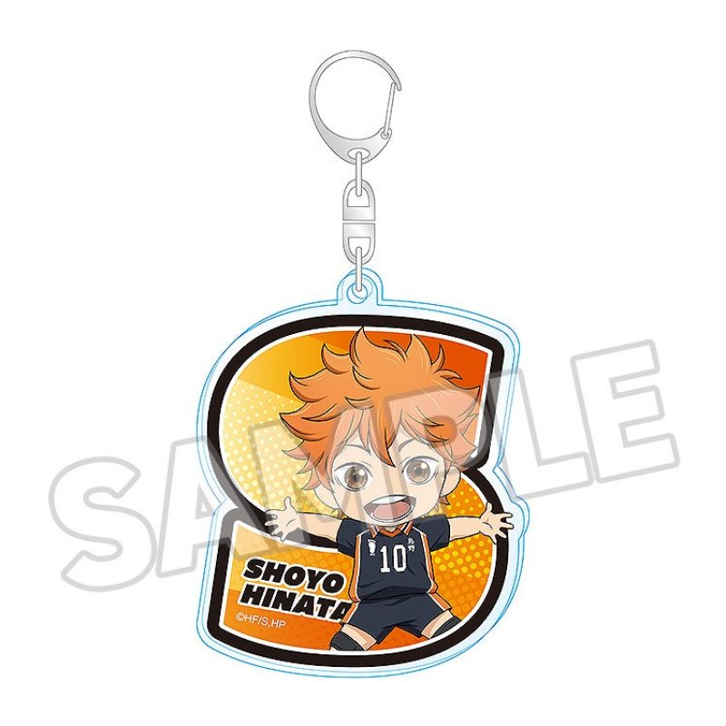 Haikyu!! Nendoroid Surprise Initial Acrylic Keychain Shoyo Hinata/Tobio Kageyama/Kei Tsukishima/Tetsuro Kuroo/Kenma Kozume/Kotaro Bokuto/Keiji Akaashi/Atsumu Miya/Osamu Miya