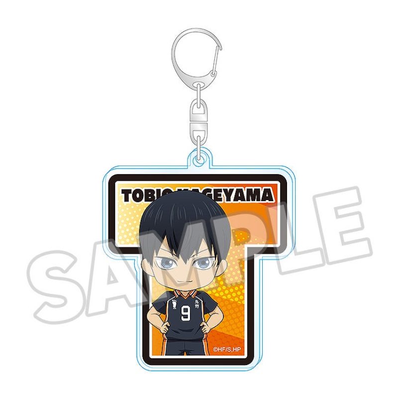 Haikyu!! Nendoroid Surprise Initial Acrylic Keychain Shoyo Hinata/Tobio Kageyama/Kei Tsukishima/Tetsuro Kuroo/Kenma Kozume/Kotaro Bokuto/Keiji Akaashi/Atsumu Miya/Osamu Miya