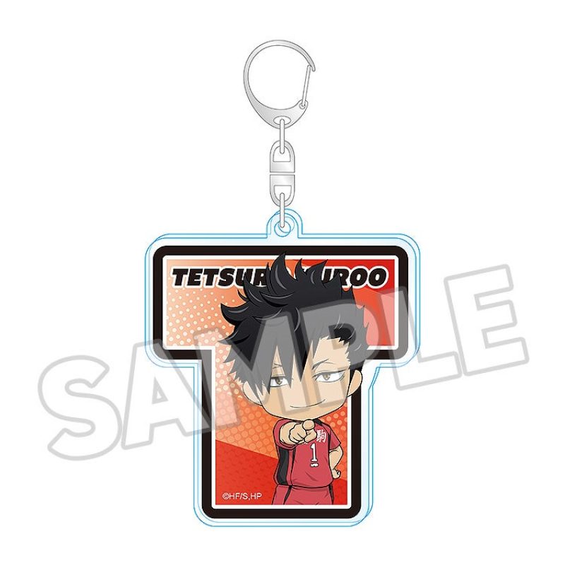 Haikyu!! Nendoroid Surprise Initial Acrylic Keychain Shoyo Hinata/Tobio Kageyama/Kei Tsukishima/Tetsuro Kuroo/Kenma Kozume/Kotaro Bokuto/Keiji Akaashi/Atsumu Miya/Osamu Miya