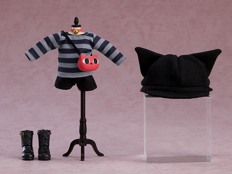 Nendoroid Doll Outfit Set: Cat-Themed Outfit (Gray/Purple)