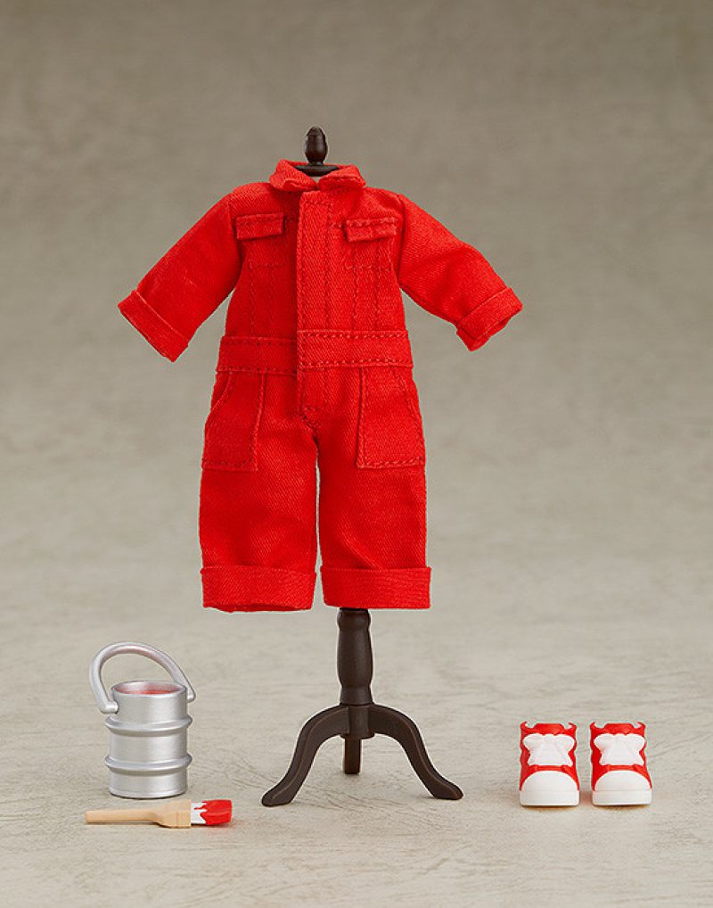 Nendoroid Doll: Outfit Set (Colorful Coveralls - Red/Blue/Yellow/Lime Green/Purple)