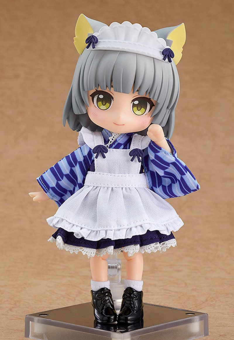 Nendoroid Doll: Outfit Set (Japanese-Style Maid - Blue)