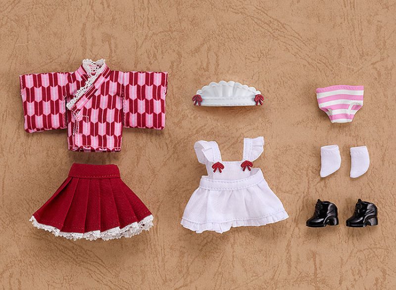Nendoroid Doll: Outfit Set (Japanese-Style Maid - Pink)