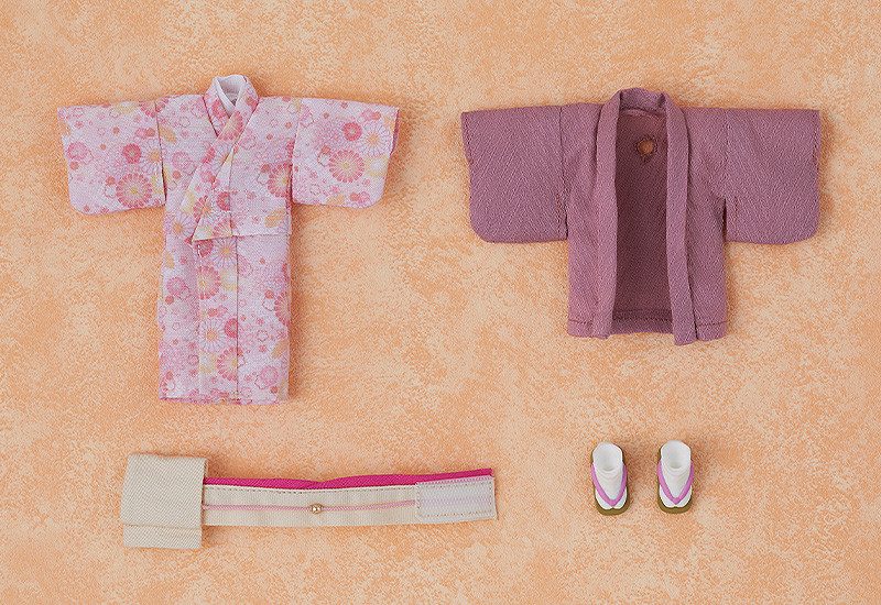 Nendoroid Doll Outfit Set: Kimono - Girl (Pink/Green)