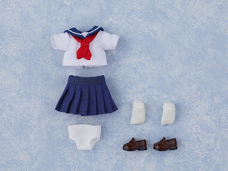 Nendoroid Doll Outfit Set: Short-Sleeved Sailor Outfit (Navy/Gray)