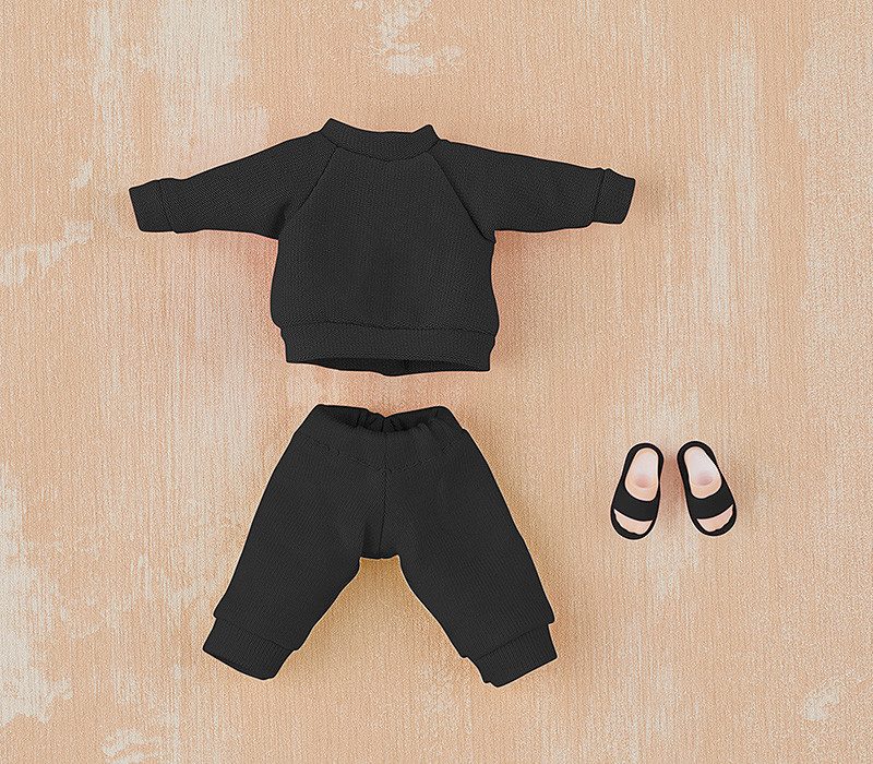Nendoroid Doll Outfit Set: Sweatshirt and Sweatpants (Black/Gray)