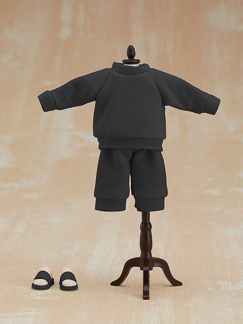Nendoroid Doll Outfit Set: Sweatshirt and Sweatpants (Black/Gray)