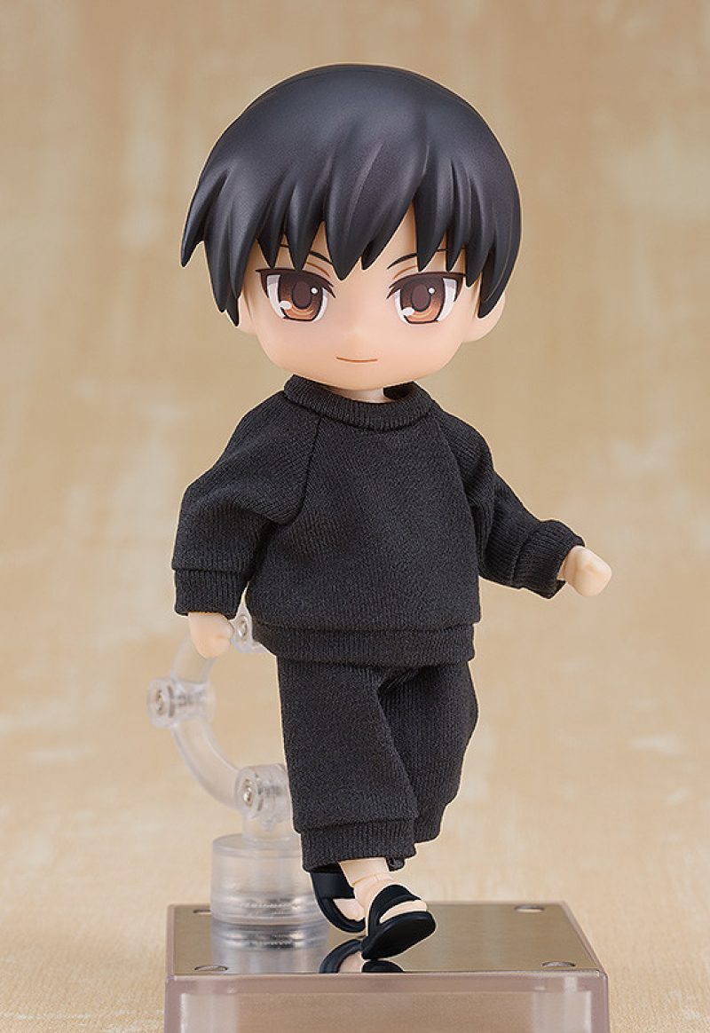 Nendoroid Doll Outfit Set: Sweatshirt and Sweatpants (Black/Gray)