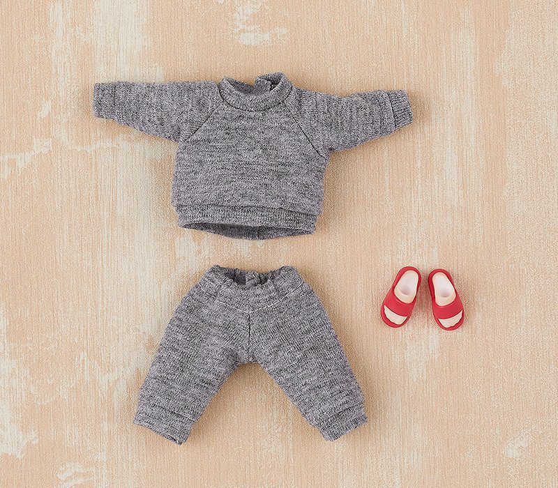 Nendoroid Doll Outfit Set: Sweatshirt and Sweatpants (Black/Gray)