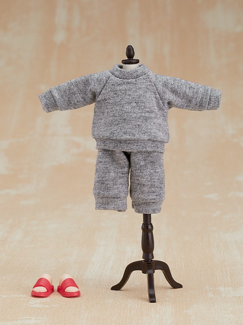 Nendoroid Doll Outfit Set: Sweatshirt and Sweatpants (Black/Gray)