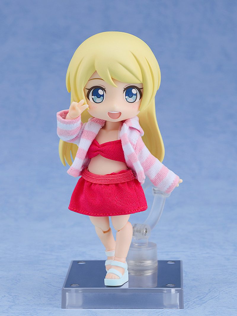 Nendoroid Doll Outfit Set: Swimsuit - Girl (Red/Light Blue)