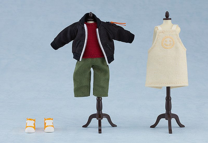 Nendoroid Doll Special Outfit Set Jacket & Apron Outfit (Black/Olive/Beige)