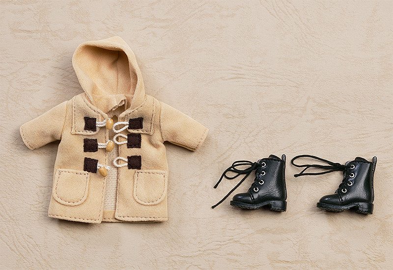 Nendoroid Doll Warm Clothing Set: Boots & Duffle Coat (Beige/Orange)