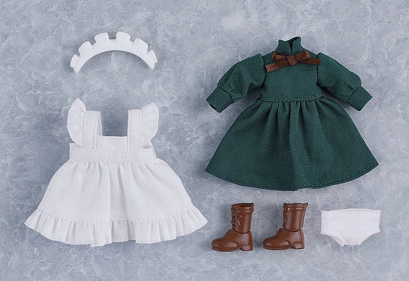 Nendoroid Doll Work Outfit Set: Maid Outfit Long (Black/Green)