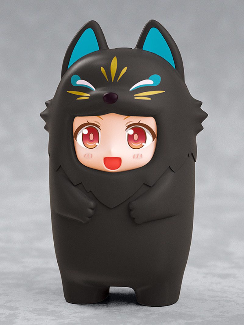 Nendoroid More Kigurumi Face Parts Case (White Kitsune/Black Kitsune)