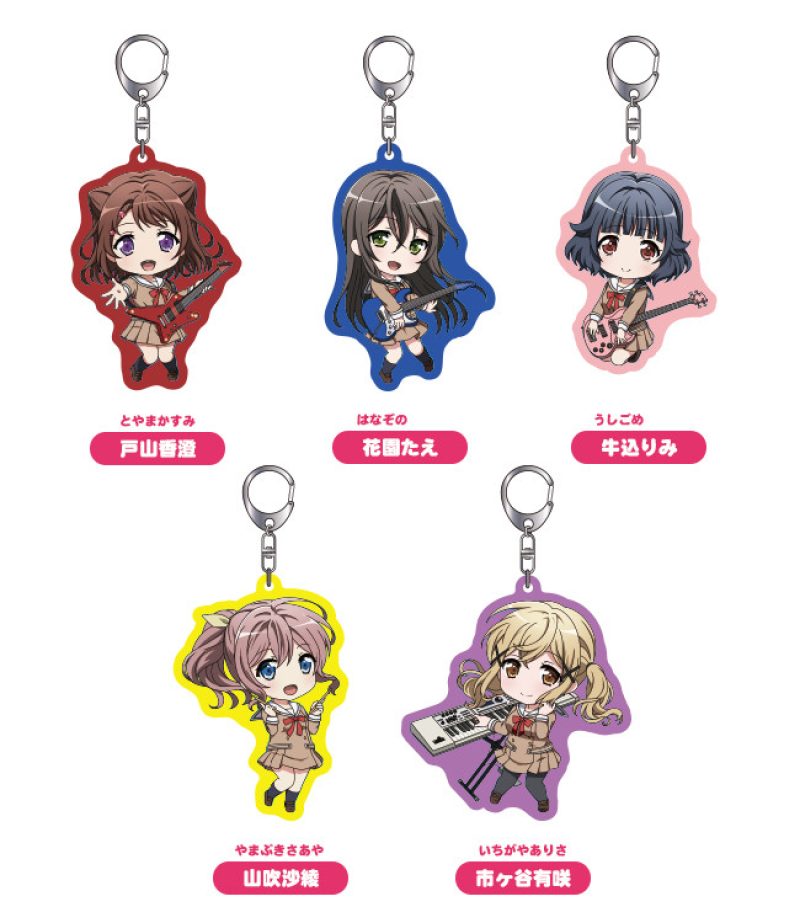 Nendoroid Plus BanG Dream! Acrylic Keychain Set