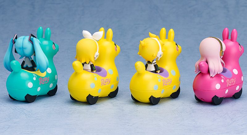 Nendoroid Plus: Hatsune Miku x CuteRody Pullback CarsHatsune Miku & CuteRody (Mint) / Kagamine Rin & CuteRody (Lemon) / Kagamine Len & CuteRody (Lemon) / Megurine Luka & CuteRody (Peach)
