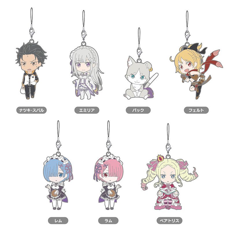 Nendoroid Plus: Re:ZERO -Starting Life in Another World- Collectible Rubber Straps