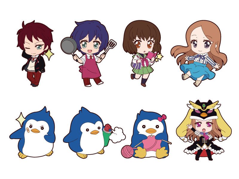 Nendoroid Plus Trading Rubber Straps: Mawaru Penguindrum