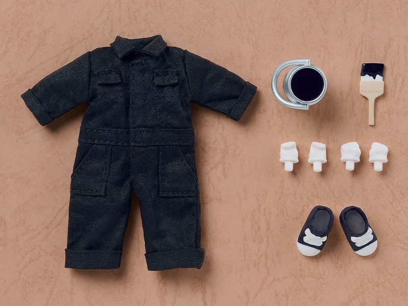 Nendoroid Doll Outfit Set: Colorful Coveralls (Black/Khaki/Denim)