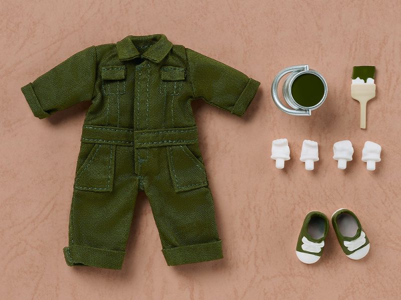 Nendoroid Doll Outfit Set: Colorful Coveralls (Black/Khaki/Denim)