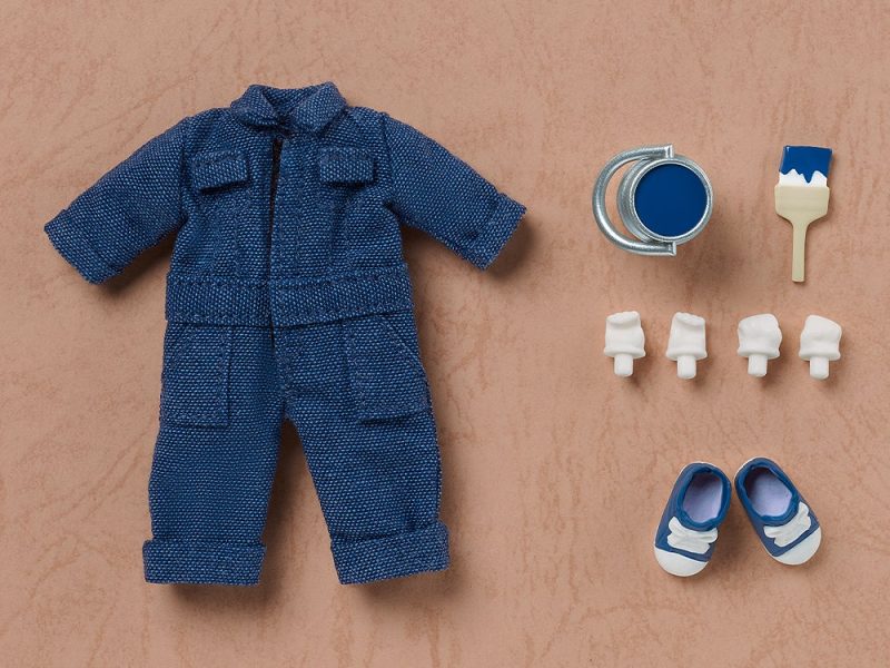 Nendoroid Doll Outfit Set: Colorful Coveralls (Black/Khaki/Denim)