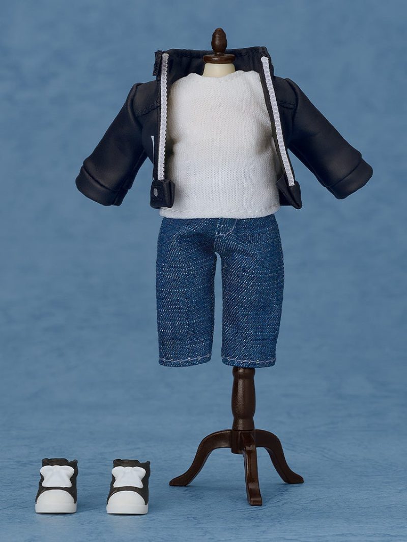 Nendoroid Doll Outfit Set: Leather Jacket (Black/Ivory)