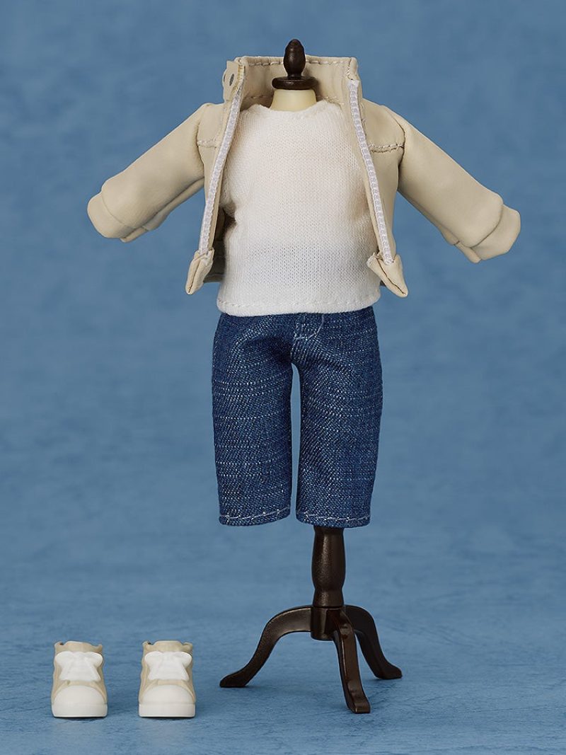 Nendoroid Doll Outfit Set: Leather Jacket (Black/Ivory)