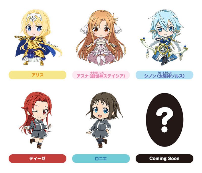 Sword Art Online: Alicization Nendoroid Plus Collectible Keychains 2