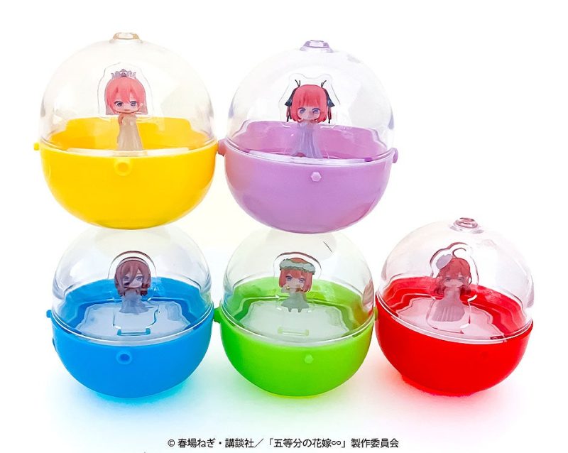 The Quintessential Quintuplets Nendoroid Plus Capsule Stand Ichika Nakano/Nino Nakano/Miku Nakano/Yotsuba Nakano/Itsuki Nakano