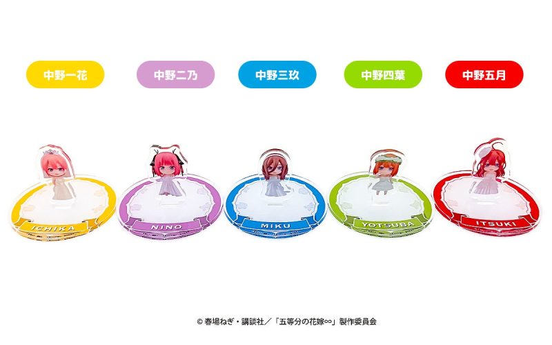 The Quintessential Quintuplets Nendoroid Plus Capsule Stand Ichika Nakano/Nino Nakano/Miku Nakano/Yotsuba Nakano/Itsuki Nakano