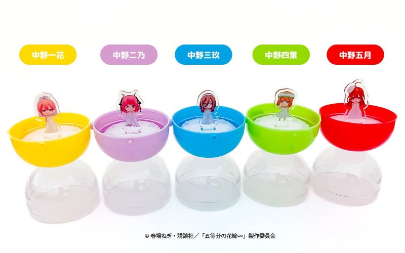The Quintessential Quintuplets Nendoroid Plus Capsule Stand Ichika Nakano/Nino Nakano/Miku Nakano/Yotsuba Nakano/Itsuki Nakano