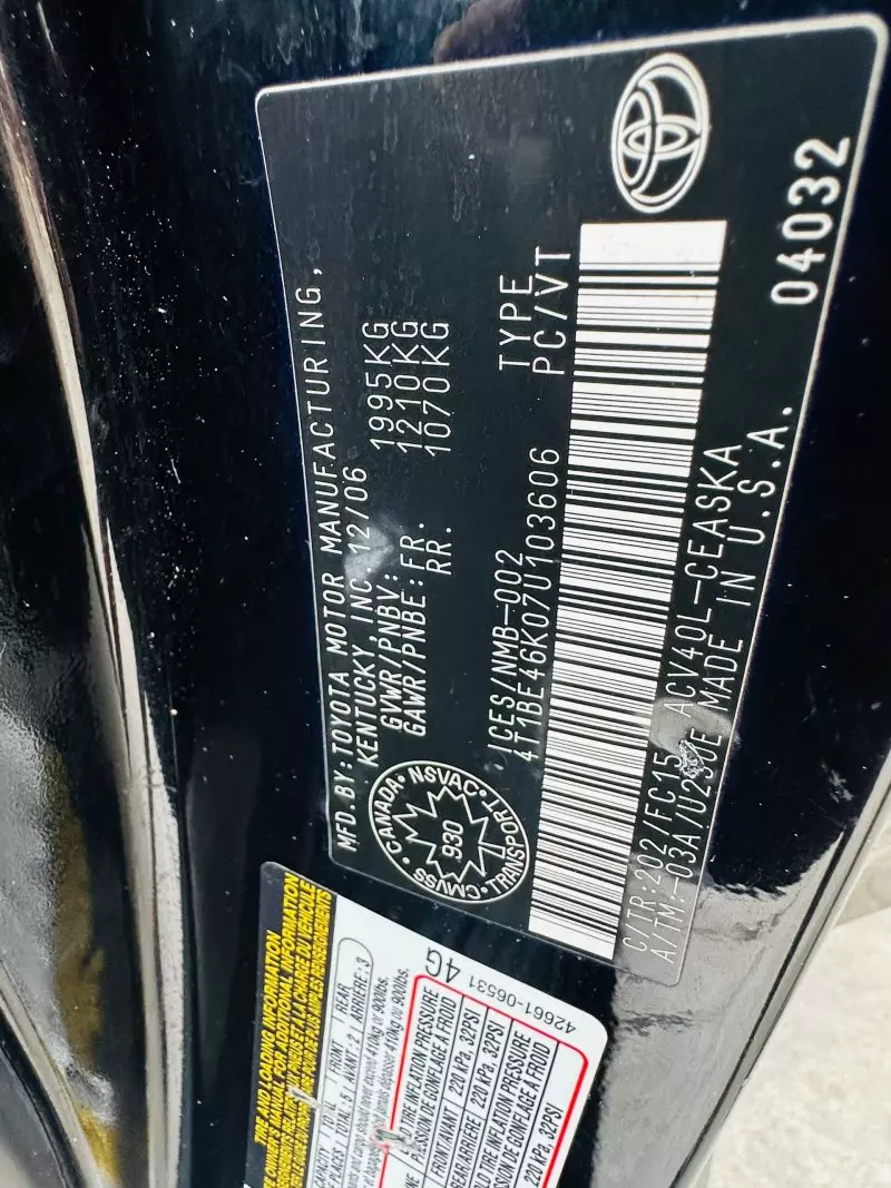 TOYOTA Camry   - 2007