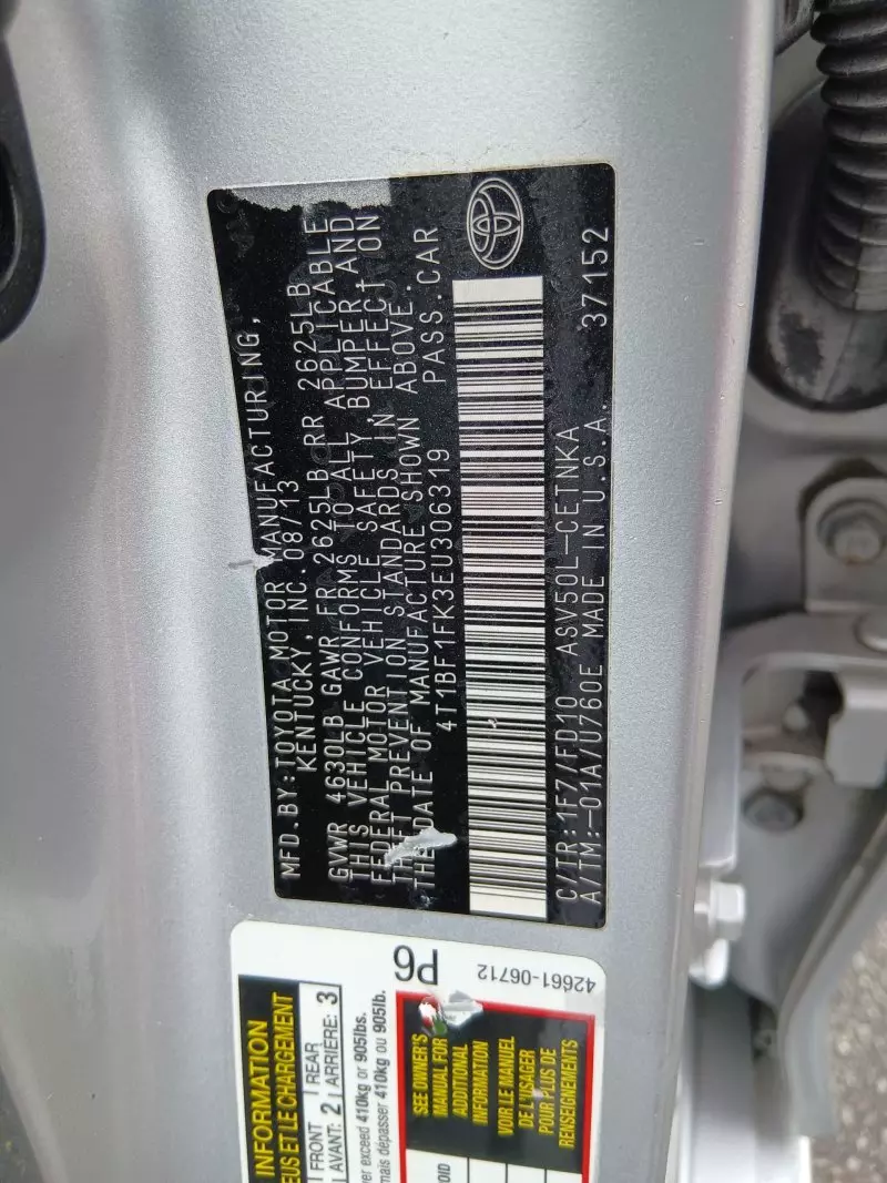 TOYOTA Camry - 2014