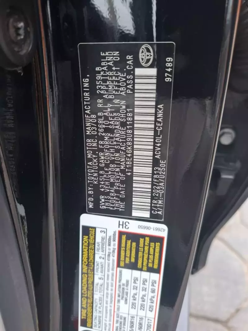 Toyota Camry   - 2009