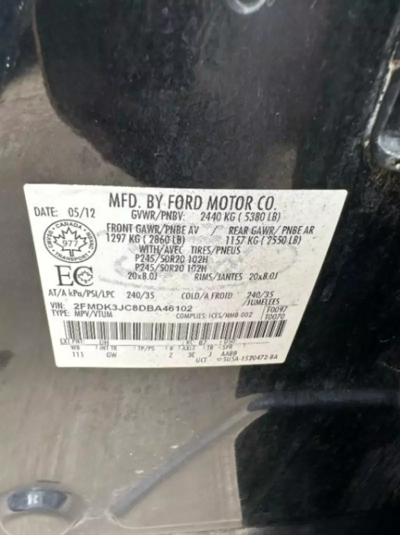 Ford Edge 3.5L    - 2013