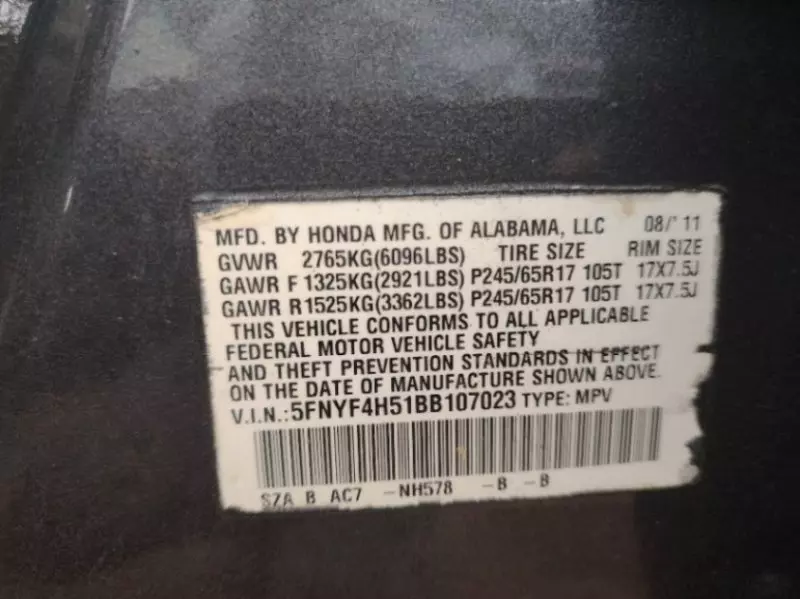 Honda Pilot   - 2012