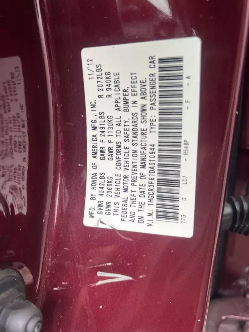 Honda Accord   - 2013