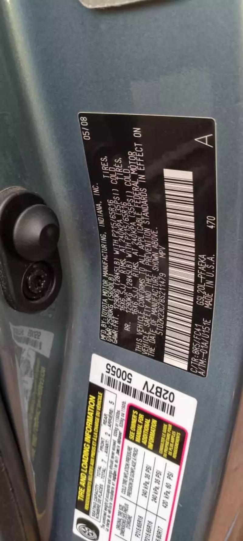Toyota Sienna   - 2008