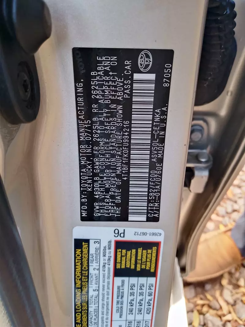 Toyota Camry   - 2015