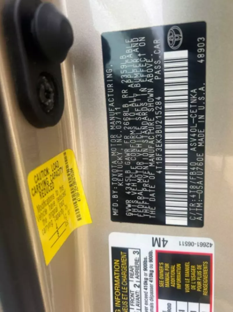 TOYOTA Camry   - 2011