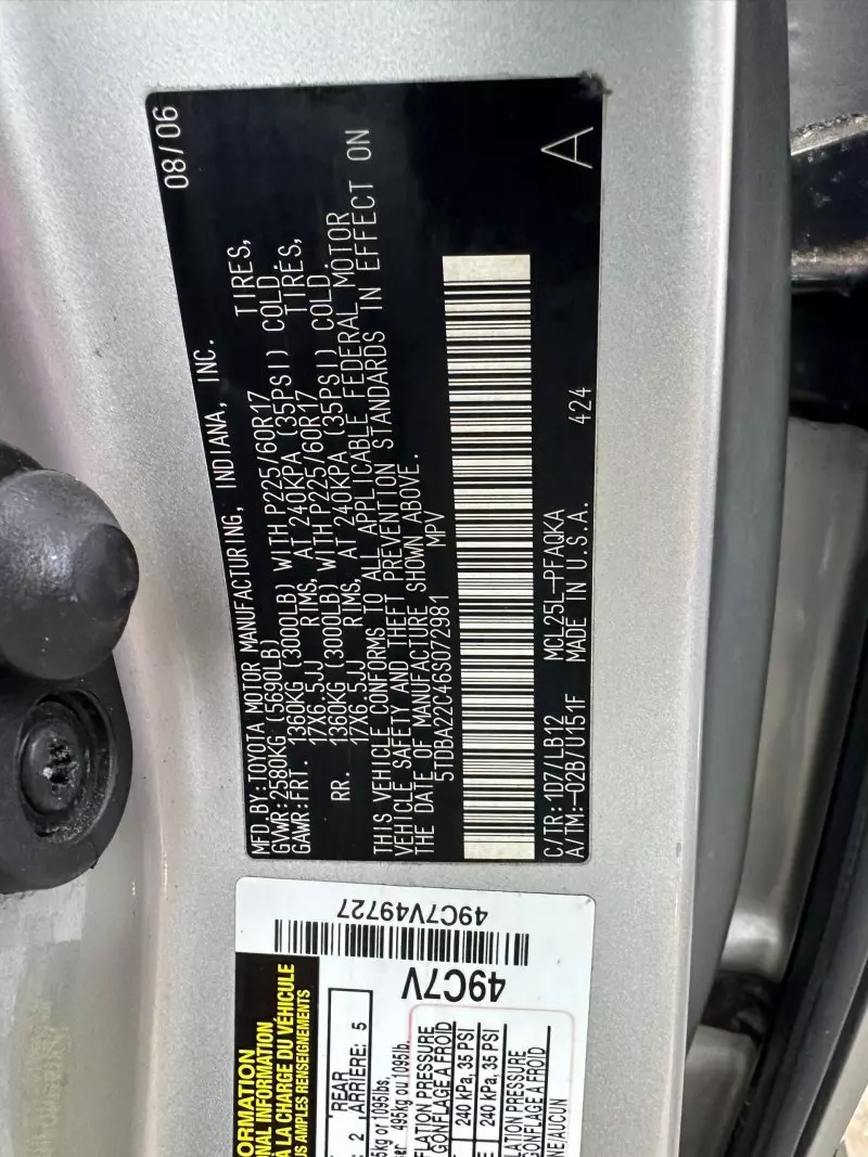 Toyota Sienna   - 2006