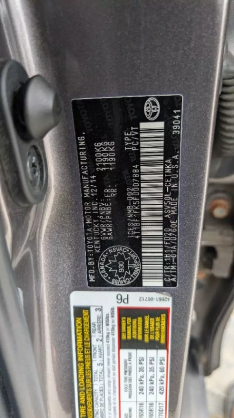 Toyota Camry   - 2015