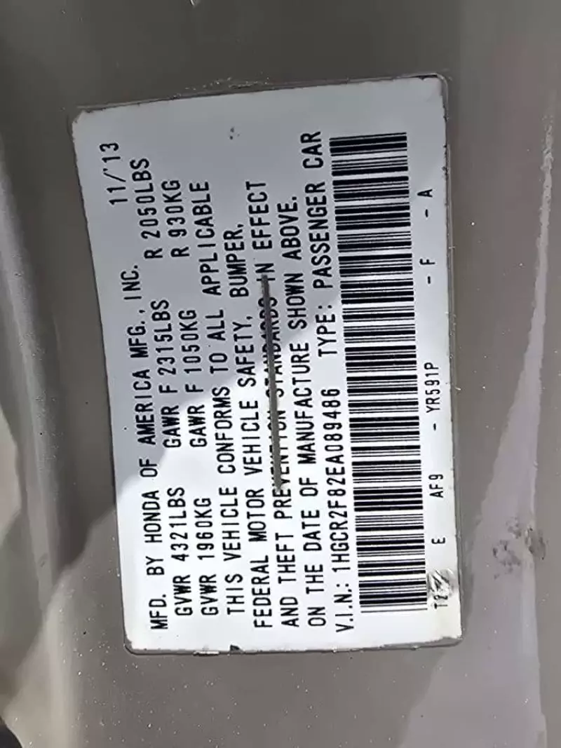 Honda Accord   - 2014