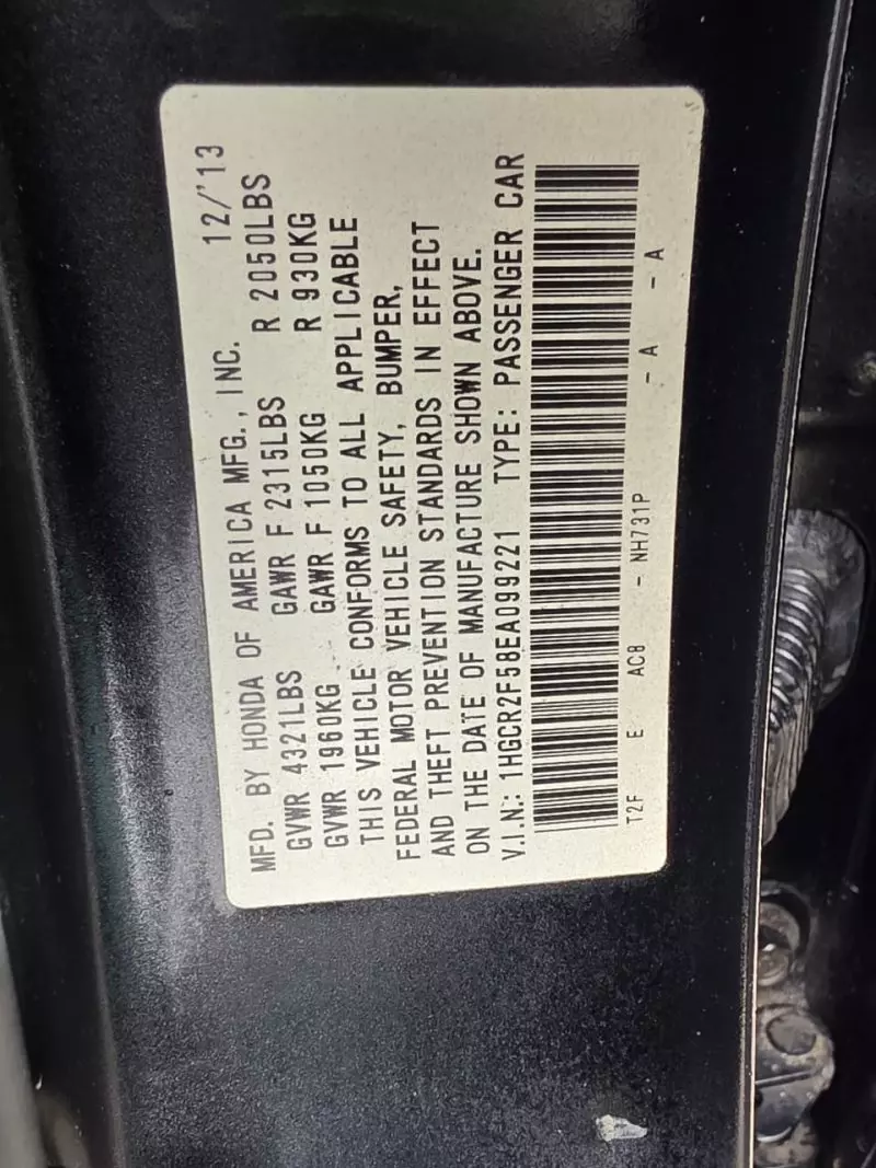 Honda Accord - 2014