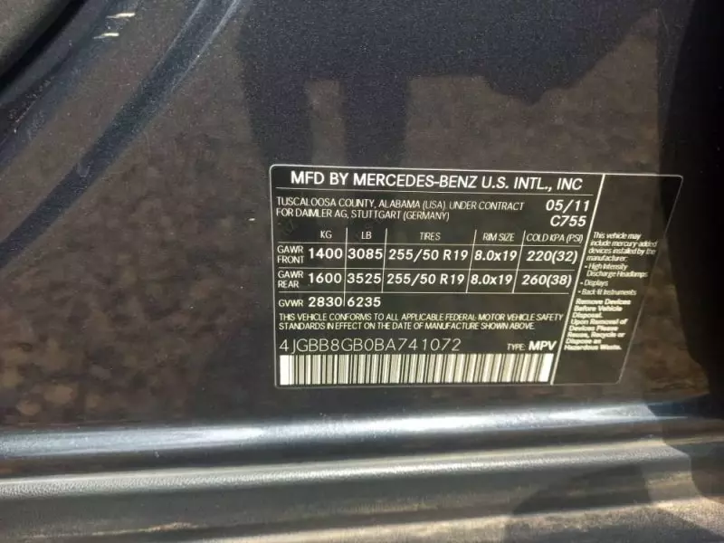 Mercedes-Benz ML 350   - 2011